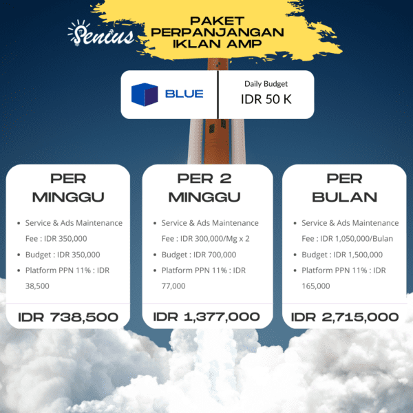 Paket Perpanjangan Iklan AMP Blue