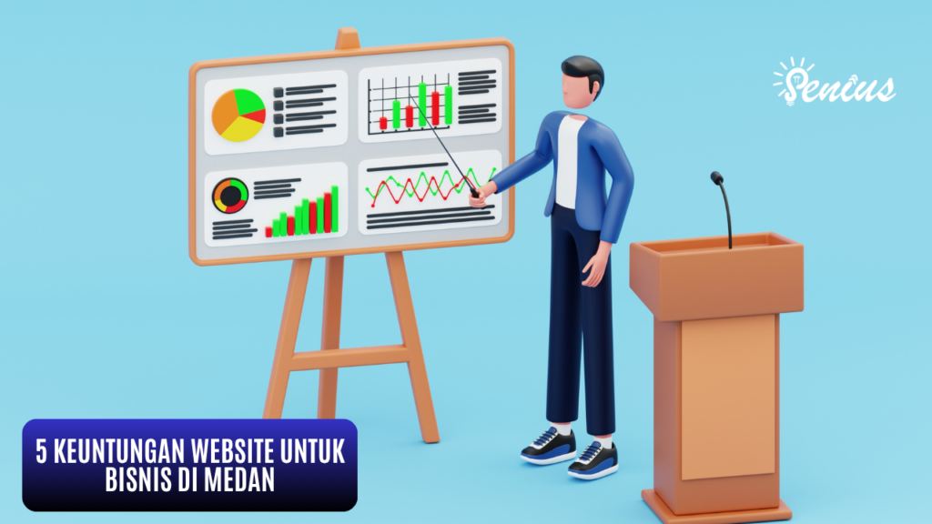 Ilustrasi strategi digital untuk bisnis yang menggunakan jasa pembuatan website Medan agar bisa bersaing online