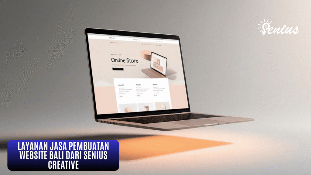 Contoh desain slide layanan jasa pembuatan website Bali dari Senius Creative