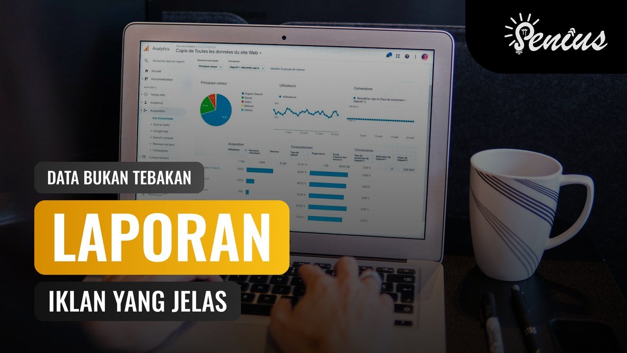 Laporan performa jasa iklan online dari Google Analytics